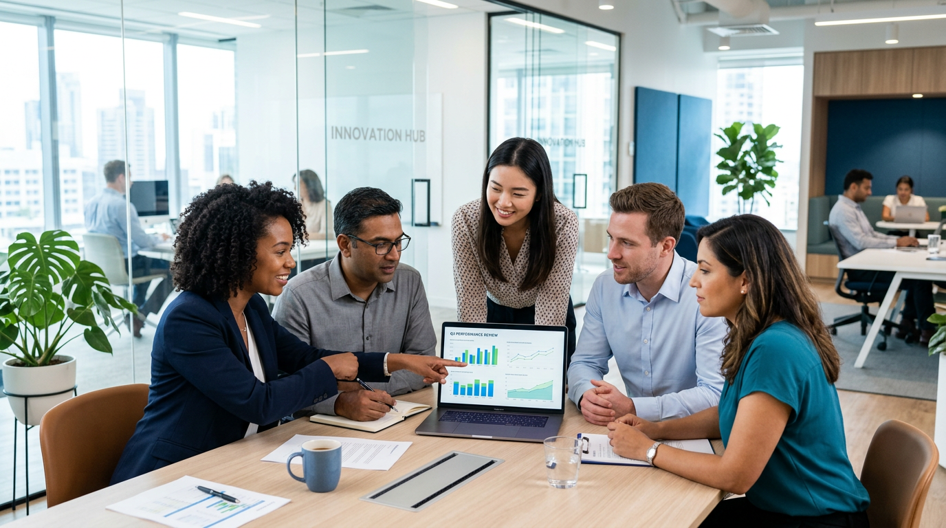 Professional team meeting